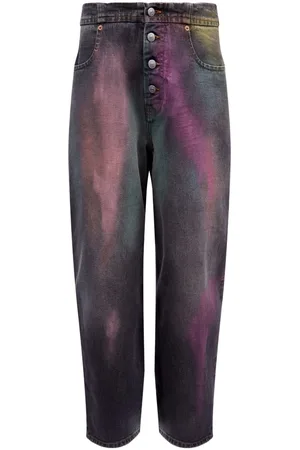 Maison Margiela Jeans dritti con effetto schiarito
