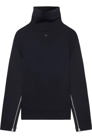 Courrèges Maglione oversize con collo rialzato