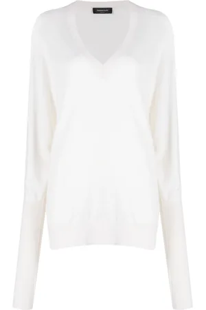 Fabiana Filippi Maglione con scollo a V
