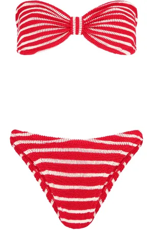 Hunza G Bikini Jean a righe