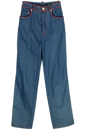 CHANEL Jeans dritti anni 
