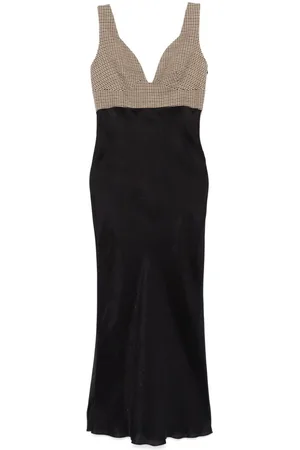 Dorothee Schumacher Abito Checked Seduction lungo