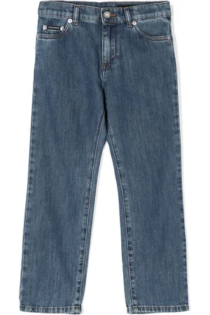 Dolce & Gabbana Jeans dritti con placca logo
