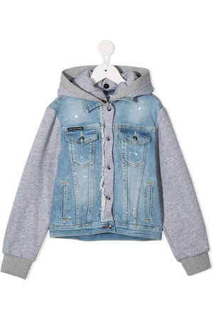 Philipp Plein Giacca denim Teddy Bear
