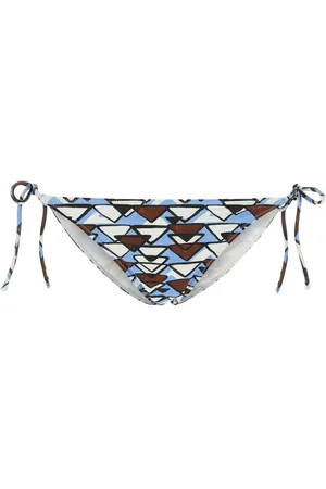 Prada Slip bikini con stampa geometrica