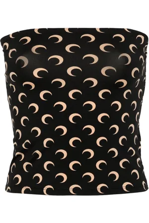 Marine Serre Top con stampa Crescent Moon