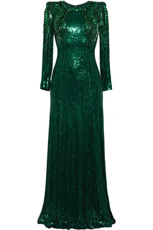 Jenny Packham Abito da sera Paloma con paillettes
