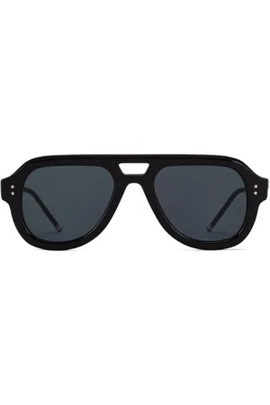 Thom Browne Occhiali da sole con montatura stile pilota