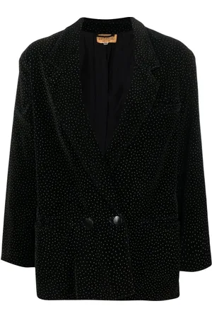 VERSACE Giacca doppiopetto a pois anni 