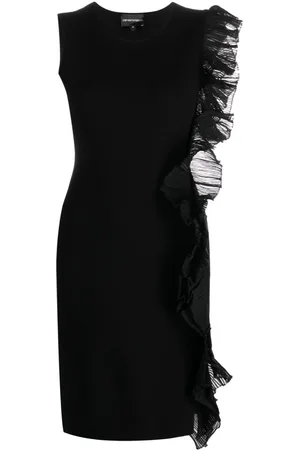 Emporio Armani Abito midi con ruches