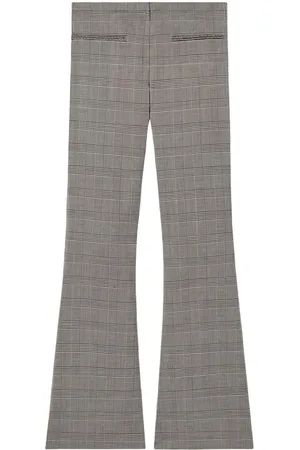 Courrèges Pantaloni Principe di Galles svasati