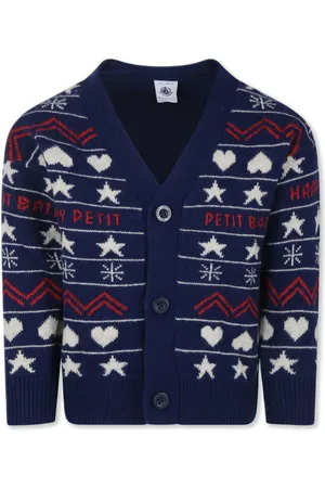 Petit Bateau Cardigan con effetto jacquard