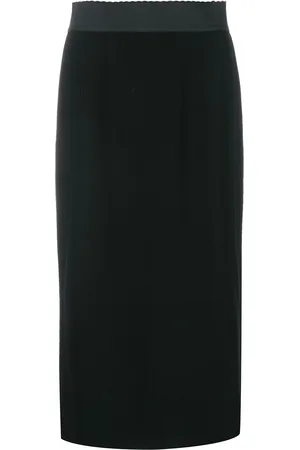 Dolce & Gabbana Gonna midi con bordo a smerlo