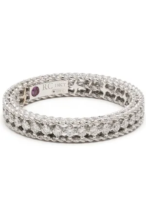 Roberto Coin Anello Symphony in oro bianco 18 carati con diamanti