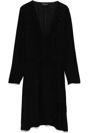 Armani Exchange Abito corto con effetto jacquard