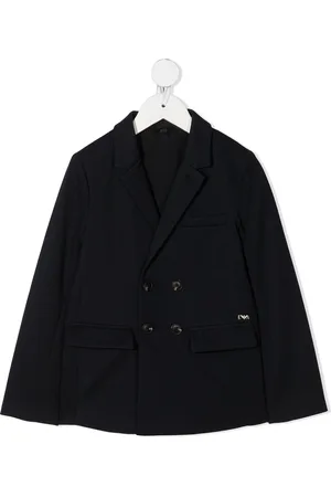 Emporio Armani Blazer doppiopetto con ricamo