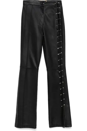 MITILIANE COUTURE Pantaloni con dettaglio piercing