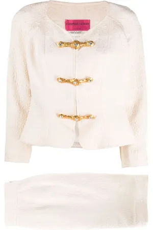 Christian Lacroix Tailleur con gonna jacquard Pre-owned 2009