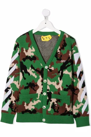OFF-WHITE Cardigan con stampa camouflage