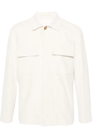 LARDINI Giacca-camicia a coste