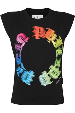 Philipp Plein Canotta Rainbow con stampa