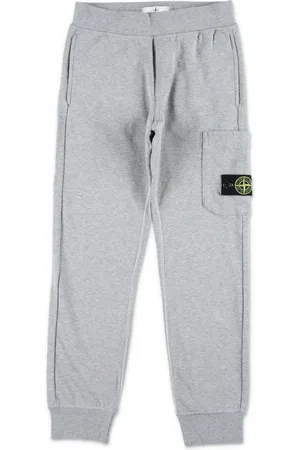 Stone Island Pantaloni sportivi con applicazione Compass