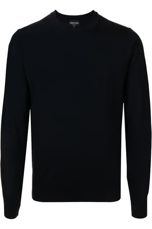 Emporio Armani Maglione in lana vergine con scollo a V