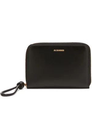 Jil Sander Portafoglio con zip a giro in pelle