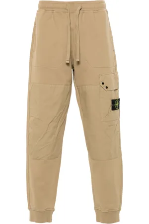 Stone Island Pantaloni sportivi con applicazione Compass