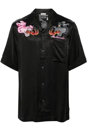 Maharishi Camicia Dual Panthers con colletto alla cubana