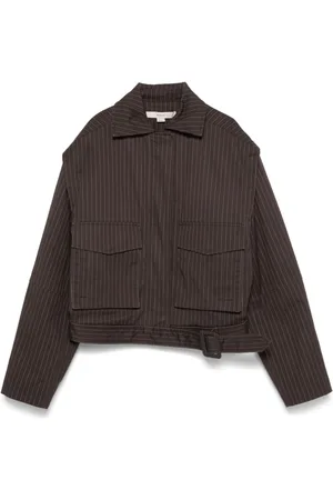 REMAIN Bomber gessato con cappuccio