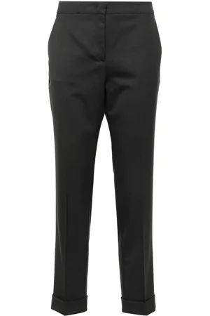 Etro Pantaloni crop in lana