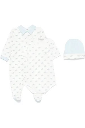 Golden Goose Set neonato con stampa elefante