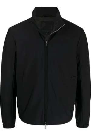 Emporio Armani Giacca con zip e cappuccio ripiegabile