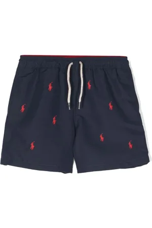 Ralph Lauren Costume da bagno con ricamo Polo Pony