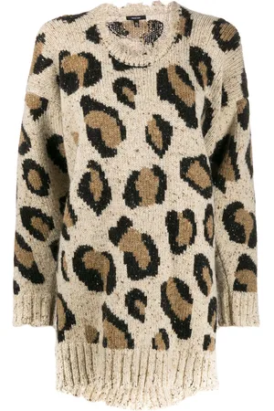 R13 Maglione leopardato