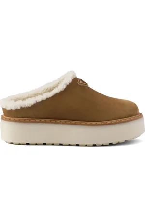 Prada Mules con logo smaltato 50mm