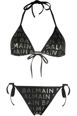 Balmain Set bikini con stampa