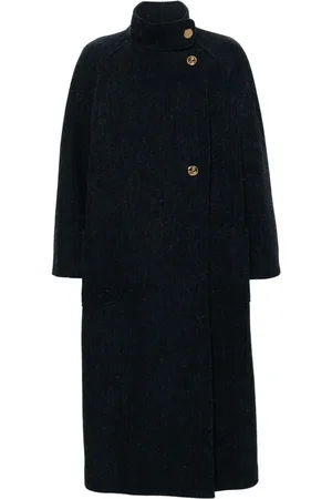 Thom Browne Cappotto Harris con scollo a imbuto