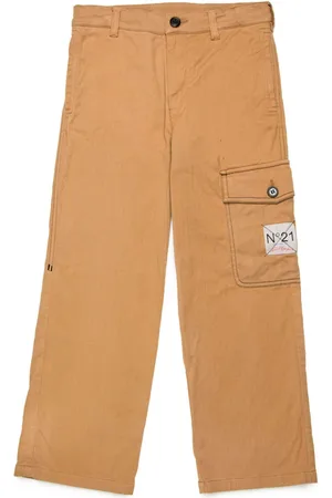 Nº21 Pantaloni dritti con applicazione