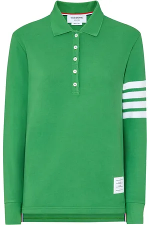 Thom Browne Polo con dettaglio a righe