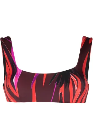 Louisa Ballou Top bikini con stampa