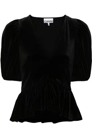 Ganni Blusa con scollo a V