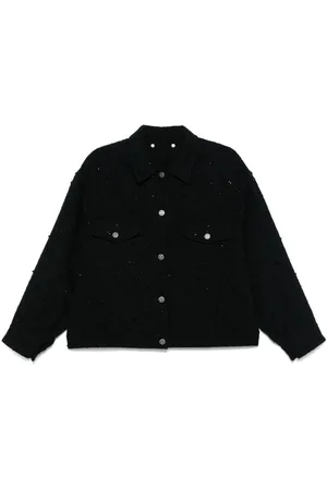 Golden Goose Giacca denim con ricamo