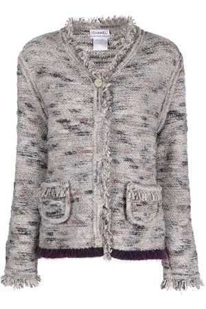 CHANEL Cardigan con frange Pre-owned 1999