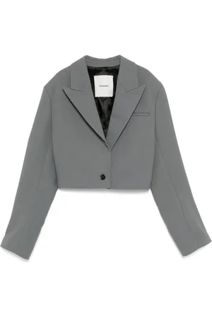 Nanushka Blazer crop con design squadrato