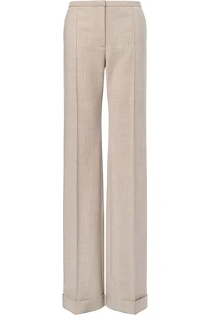 Serafini Pantaloni dritti con punto smock