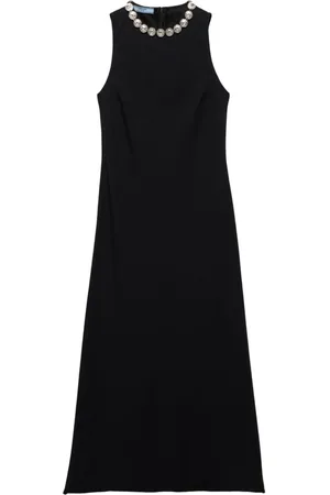 Prada Abito midi con ricamo