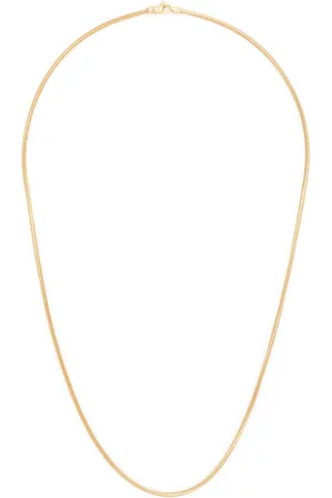 TOM WOOD Collana a maglia snake in argento