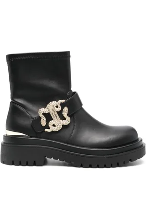 Roberto Cavalli Stivaletti con placca logo